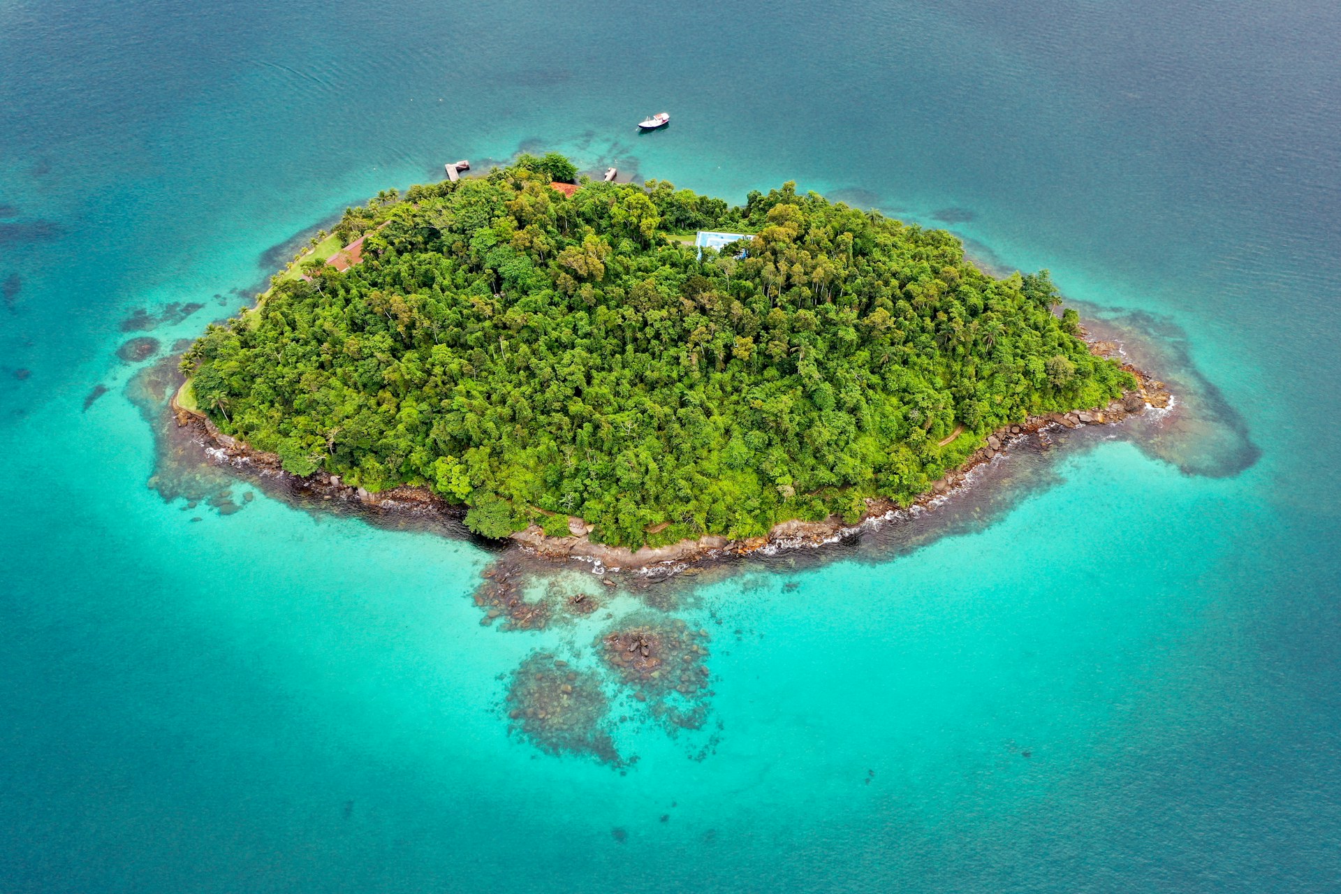 Ilha verde em Angra dos Reis